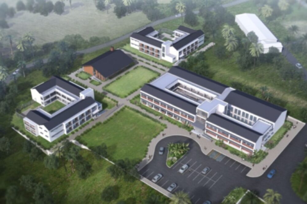 Aerial view of Rwanda’s new coding university campus opening in 2025