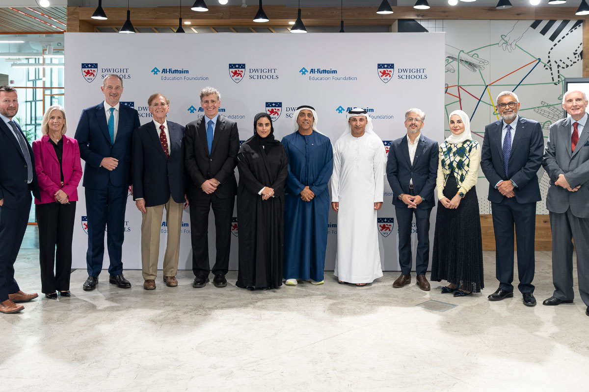 Senior leaders from Dwight Schools and the Al Futtaim Education Foundation come together to mark the official announcement of Dwight School Cairo.