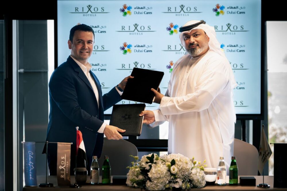 Rixos Hotels and Dubai Cares partnership signing ceremony in Dubai