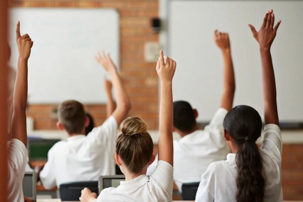 Private school students in Namibia attending class in 2026