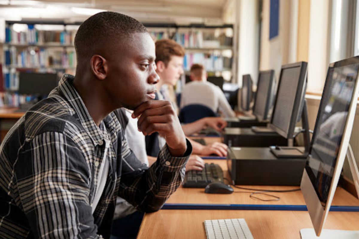 Catholic school students in Cameroon participating in engineering and technology training