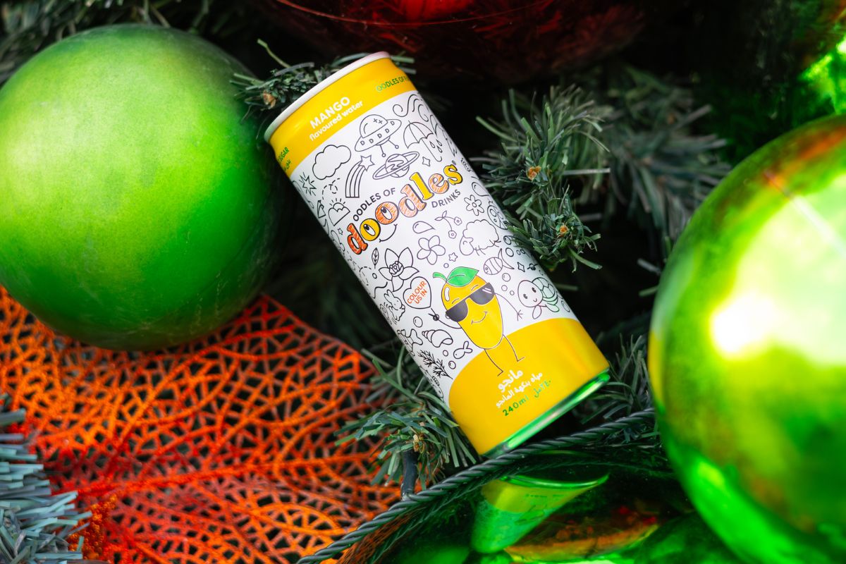 Oodles of Doodles beverage range displayed for Middle East launch