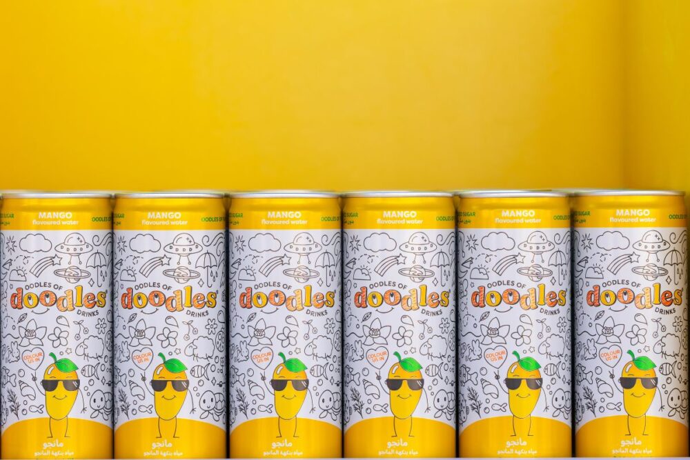 Oodles of Doodles flavoured water cans launching in the MENA region