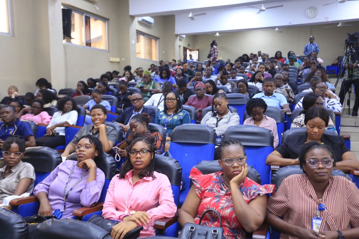 A cross section of students at the event
