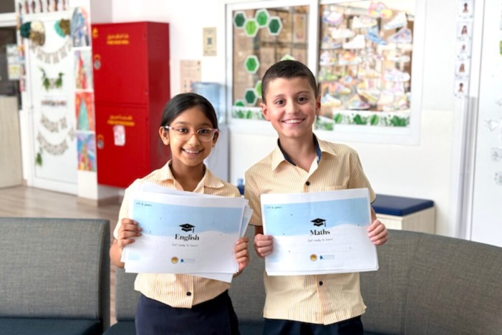 Horizon English School students create learning resources workbooks for children in Malawi
