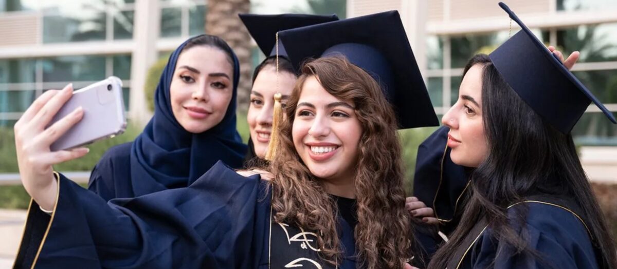 Students on campus following the launch of Emeris Higher Education