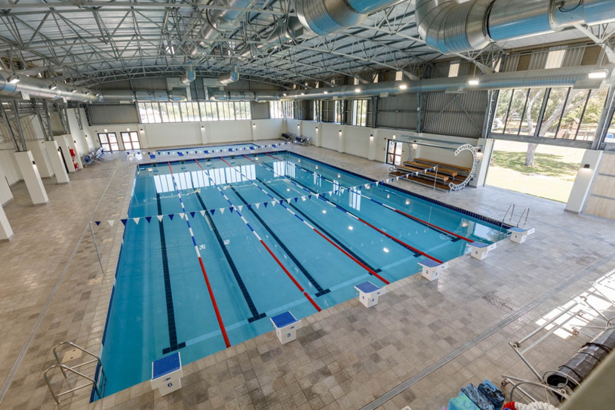 A pool designed for learning and recreation