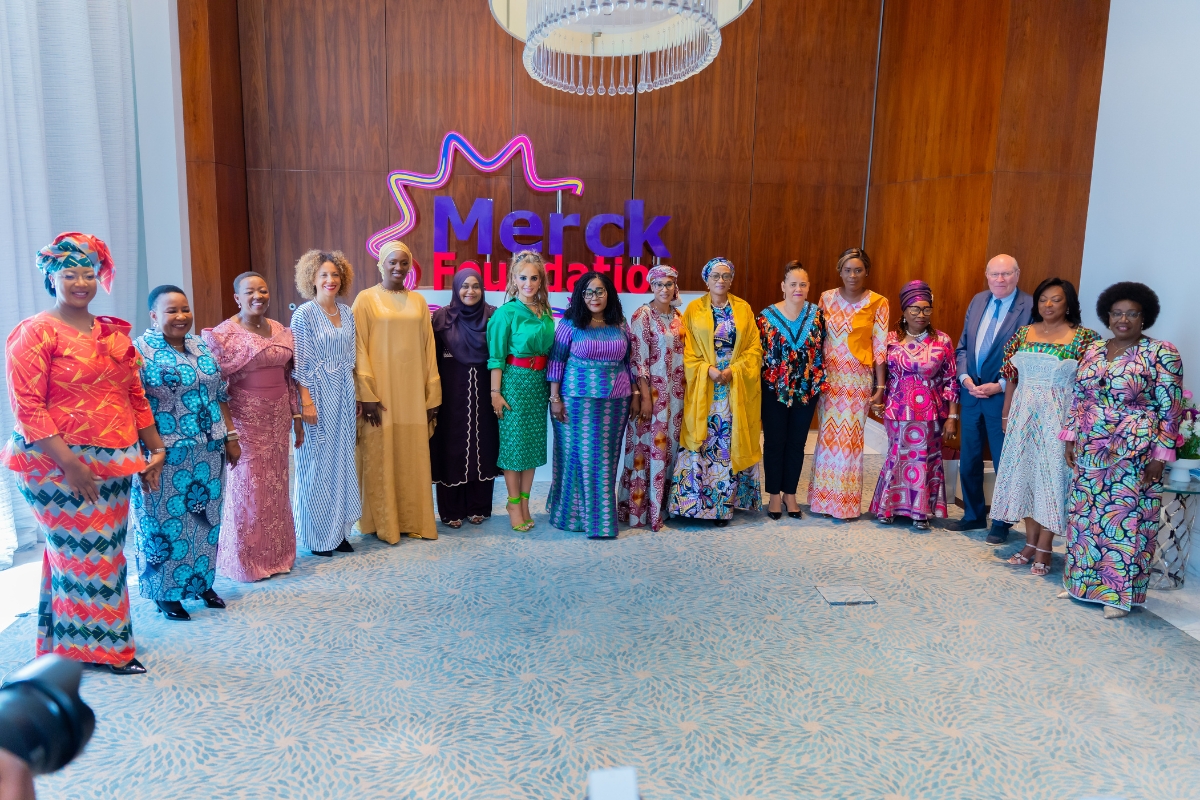 Merck Foundation Chairman and CEO with the First Ladies of Africa and Asia during the MFFLI SUMMIT 2025