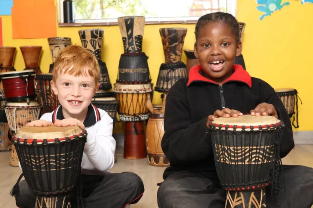 Students explore their creativity and build confidence through music, teamwork and hands-on learning
