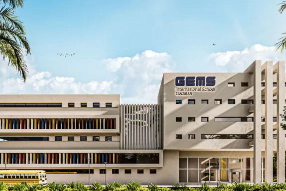 An artist’s illustration of the planned GEMS school in Zanzibar
