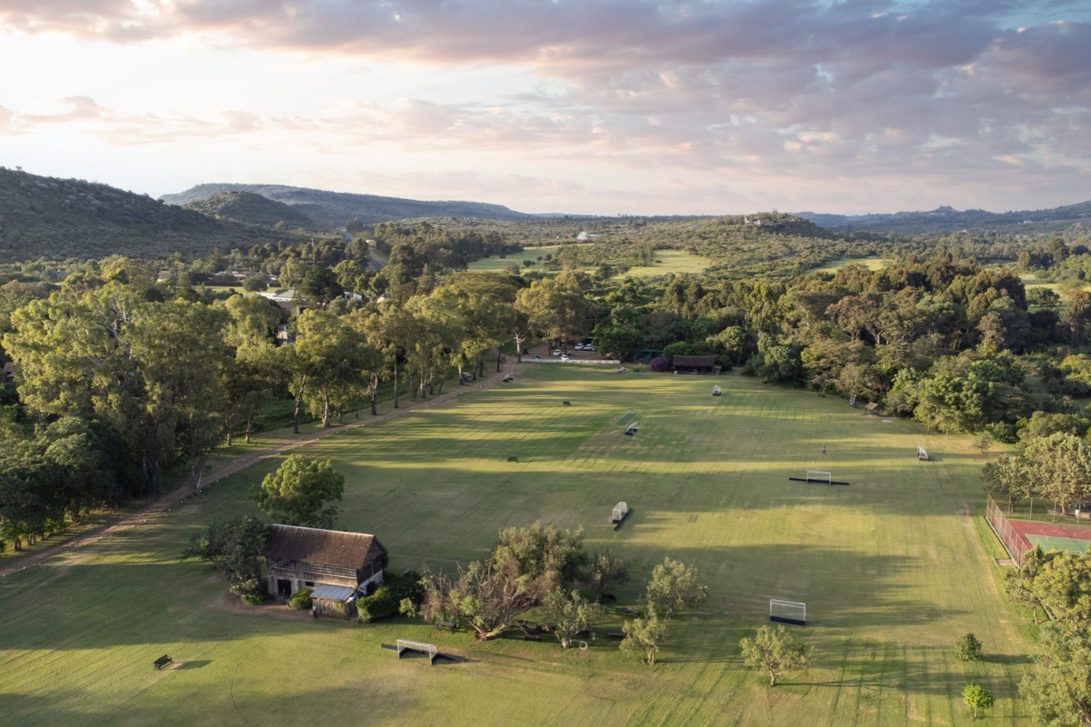 Ariel view of Pembroke House School campus