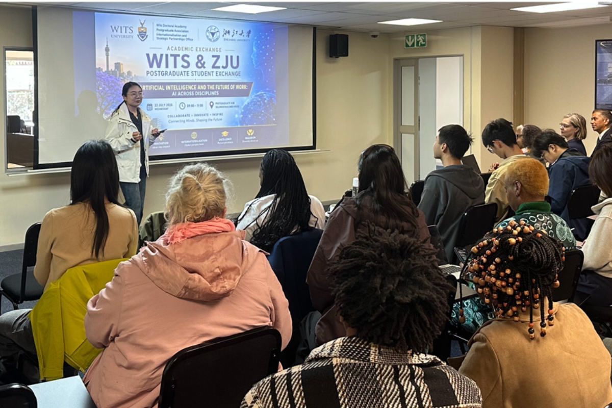 AI student exchange between Wits and Zhejiang University postgraduate students